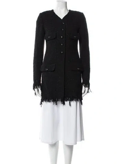 Pre-owned Chanel 2022 Coat In Black