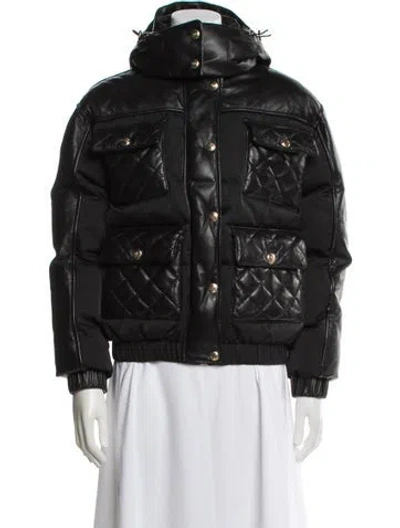 Pre-owned Chanel 2022 Coco Neige Down Jacket In Black