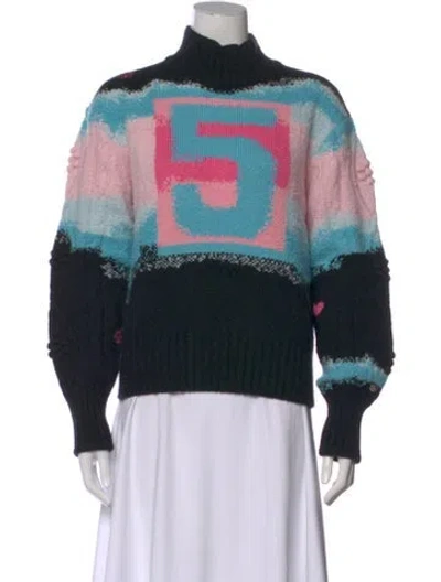 Pre-owned Chanel 2022 Coco Neige Sweater In Black