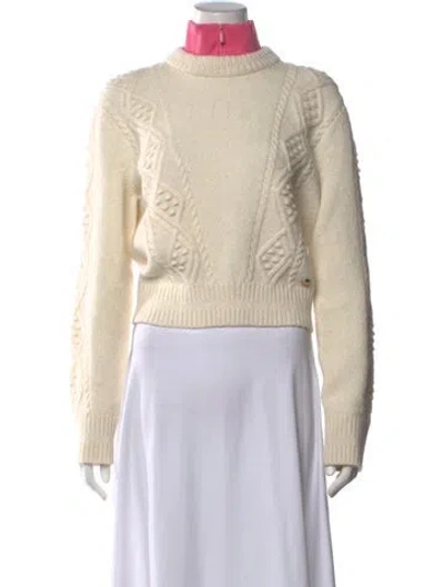 Pre-owned Chanel 2022 Coco Neige Sweater In Neutrals
