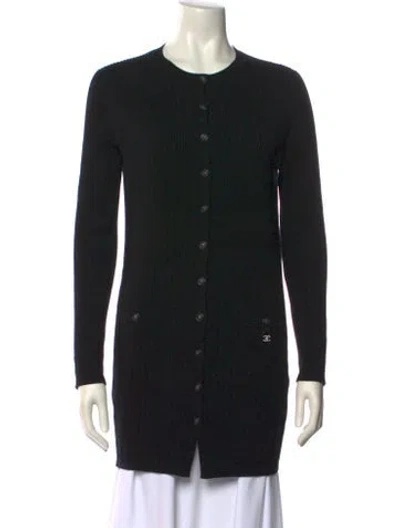 Pre-owned Chanel 2022 Crew Neck Sweater In Black