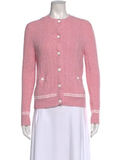 Pre-owned Chanel 2022 Crew Neck Sweater W/ Tags In Pink