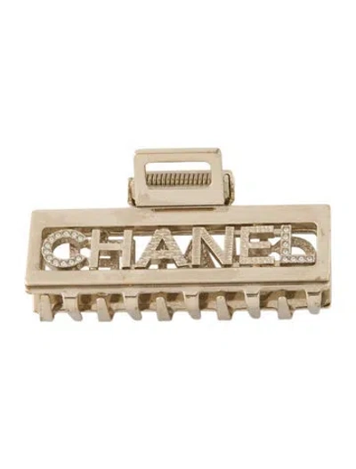 Pre-owned Chanel 2022 Crystal Hair Clip