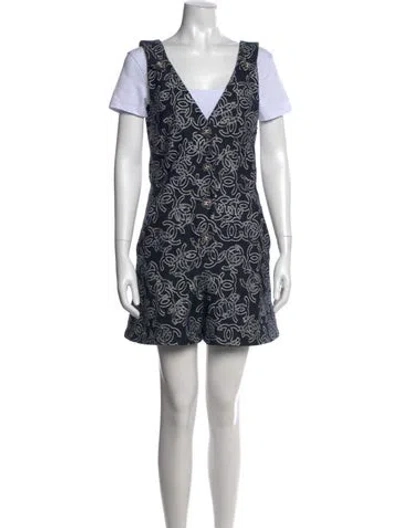 Pre-owned Chanel 2022 Graphic Print Romper