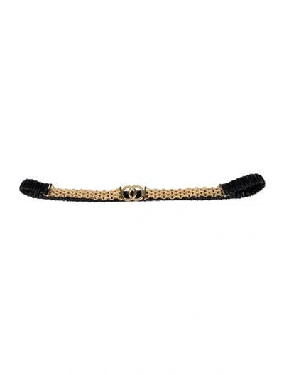 Pre-owned Chanel 2022 Interlocking Cc Logo Belt In Multi