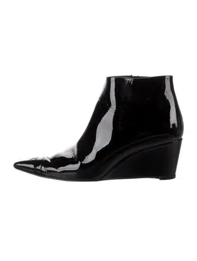 Pre-owned Chanel 2022 Interlocking Cc Logo Boots In Black