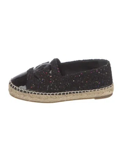 Pre-owned Chanel 2022 Interlocking Cc Logo Espadrilles In Multi