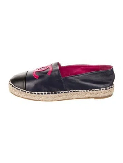 Pre-owned Chanel 2022 Interlocking Cc Logo Espadrilles In Multi