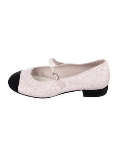 Pre-owned Chanel 2022 Interlocking Cc Logo Mary Jane Flats In Multi