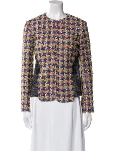 Pre-owned Chanel 2022 Le 19m Evening Jacket In Purple