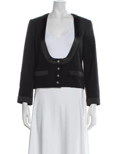Pre-owned Chanel 2022 Le19m Blazer In Black
