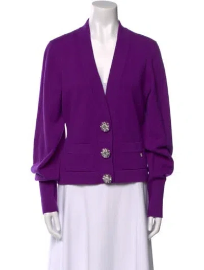 Pre-owned Chanel 2022 Le19m Sweater In Purple
