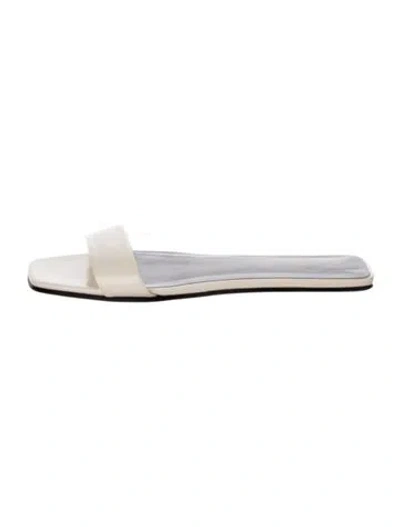 Pre-owned Chanel 2022 Leather Slides In Neutral