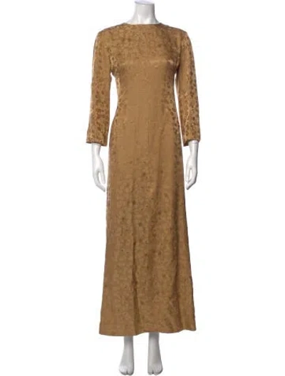 Pre-owned Chanel 2022 Long Dress In Brown