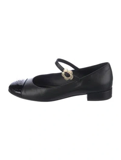 Pre-owned Chanel 2022 Mary Jane Mary Jane Flats In Black