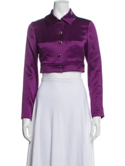 Pre-owned Chanel 2022 Metiers D'art Collection Jacket W/ Tags In Purple