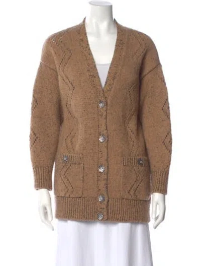 Pre-owned Chanel 2022 Metiers D'art Collection Sweater In Brown