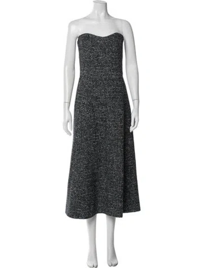 Pre-owned Chanel 2022 Midi Length Dress In Gray