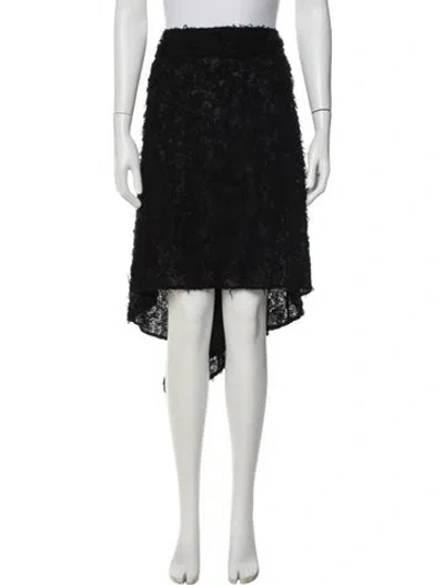 Pre-owned Chanel 2022 Midi Length Skirt In Black