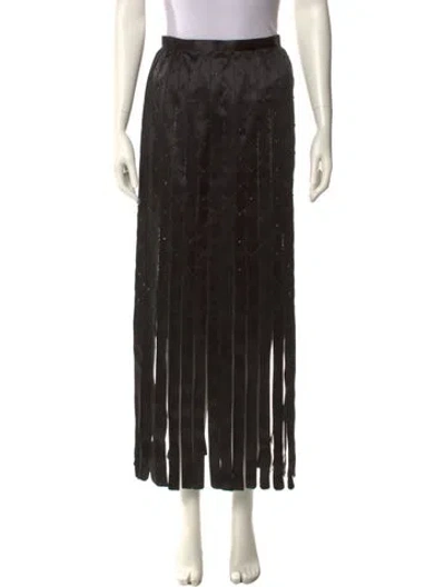 Pre-owned Chanel 2022 Midi Length Skirt W/ Tags In Black