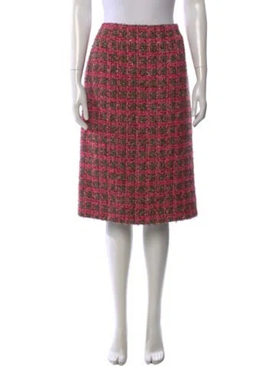 Pre-owned Chanel 2022 Midi Length Skirt W/ Tags In Brown