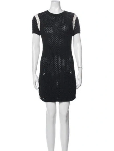 Pre-owned Chanel 2022 Mini Dress In Black