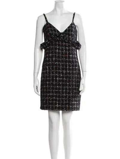 Pre-owned Chanel 2022 Mini Dress In Black