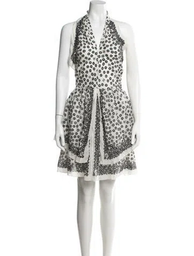 Pre-owned Chanel 2022 Mini Dress In Neutrals