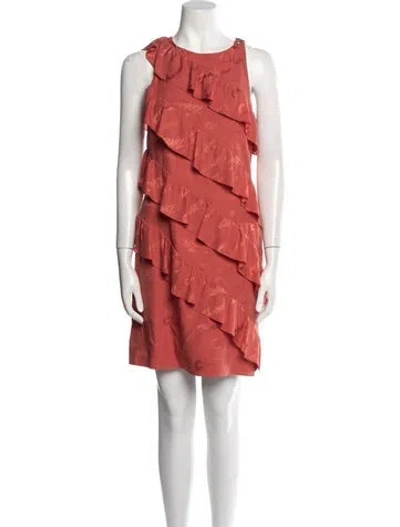 Pre-owned Chanel 2022 Mini Dress In Orange