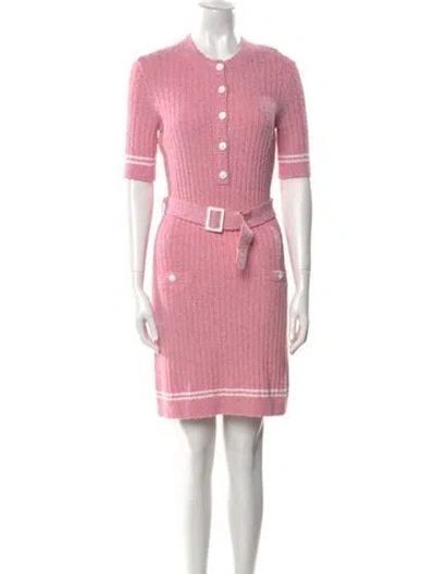 Pre-owned Chanel 2022 Mini Dress In Pink