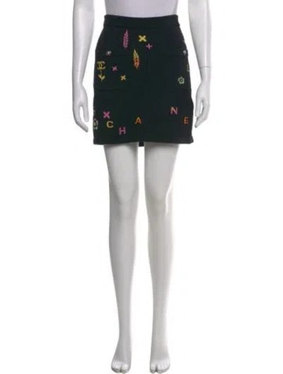 Pre-owned Chanel 2022 Mini Skirt In Black