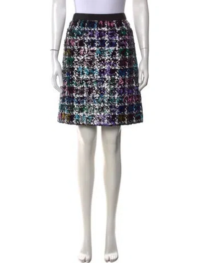 Pre-owned Chanel 2022 Mini Skirt In Black/metallic