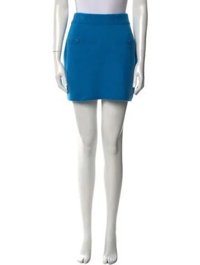 Pre-owned Chanel 2022 Mini Skirt In Blue