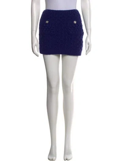 Pre-owned Chanel 2022 Mini Skirt In Blue