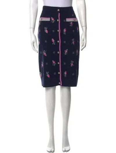 Pre-owned Chanel 2022 Mini Skirt In Blue