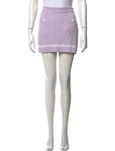 Pre-owned Chanel 2022 Mini Skirt In Purple