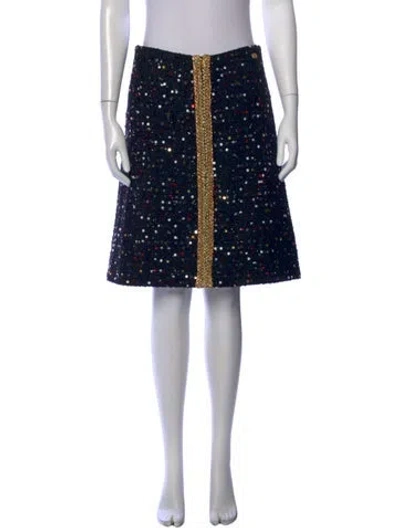 Pre-owned Chanel 2022 Mini Skirt W/ Tags In Blue