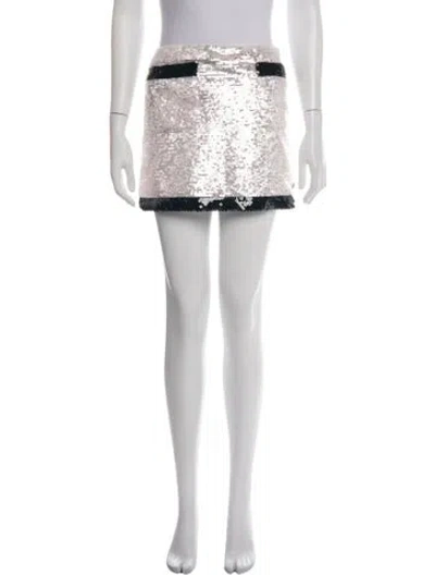 Pre-owned Chanel 2022 Mini Skirt W/ Tags In Metallic/pink