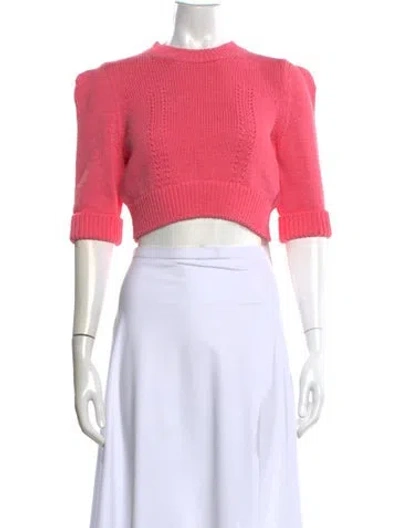 Pre-owned Chanel 2022 Mock Neck Sweater In Pink