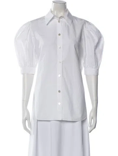 Pre-owned Chanel 2022 Paris- Monte Carlo Blouse In White