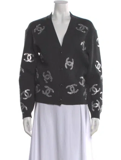Pre-owned Chanel 2022 Paris-le19m Sweater In Gray