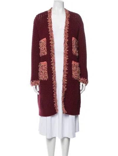 Pre-owned Chanel 2022 Paris-le19m Sweater W/ Tags In Burgundy