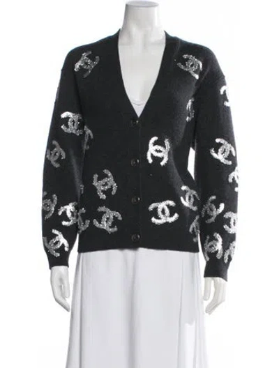 Pre-owned Chanel 2022 Paris-le19m Sweater W/ Tags In Grey