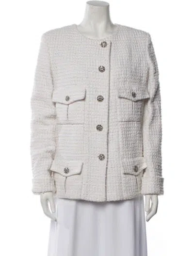 Pre-owned Chanel 2022 Paris-monte Carlo Jacket In White