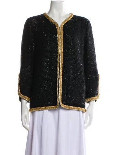 Pre-owned Chanel 2022 Patterned Evening Jacket In Multi