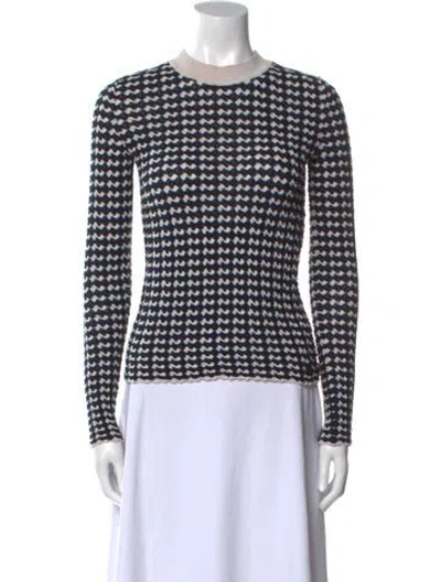 Pre-owned Chanel 2022 Printed Sweater In Blue