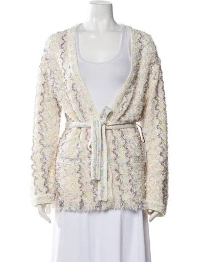 Pre-owned Chanel 2022 Printed Sweater In Neutrals