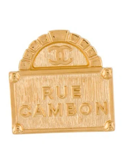 Pre-owned Chanel 2022 Rue Cambon Brooch In Multi