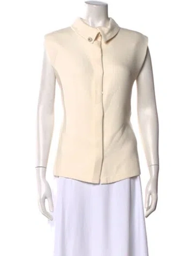 Pre-owned Chanel 2022 Silk Blouse In Neutral