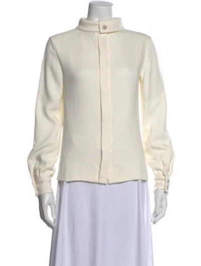 Pre-owned Chanel 2022 Silk Blouse In Neutral